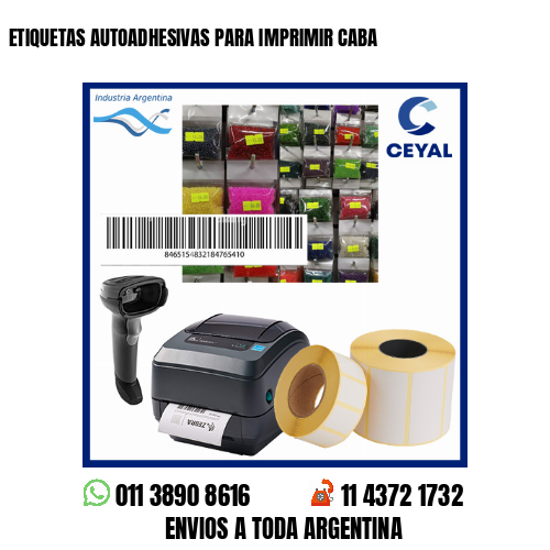 ETIQUETAS AUTOADHESIVAS PARA IMPRIMIR CABA