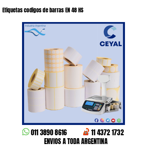 Etiquetas codigos de barras EN 48 HS