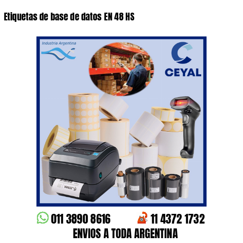 Etiquetas de base de datos EN 48 HS