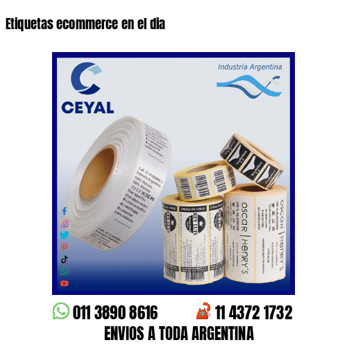 Etiquetas ecommerce en el dia