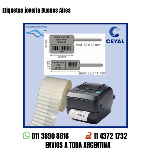 Etiquetas joyeria Buenos Aires