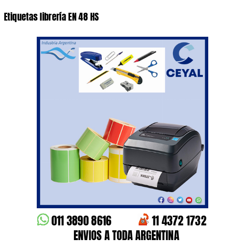 Etiquetas librería EN 48 HS