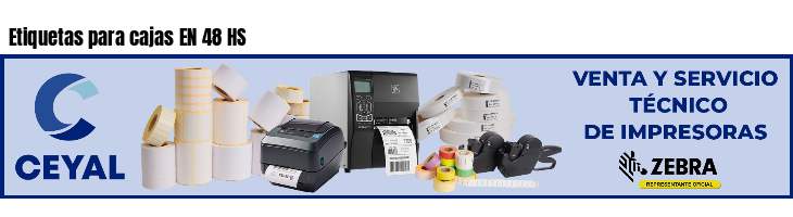 Etiquetas para cajas EN 48 HS 