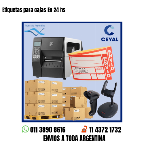 Etiquetas para cajas En 24 hs