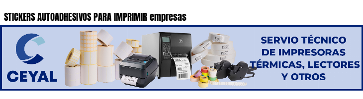 STICKERS AUTOADHESIVOS PARA IMPRIMIR empresas