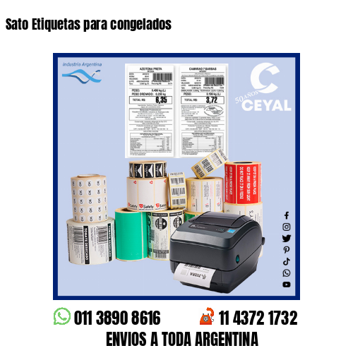 Sato Etiquetas para congelados