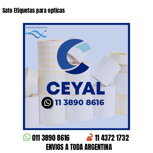 Sato Etiquetas para opticas