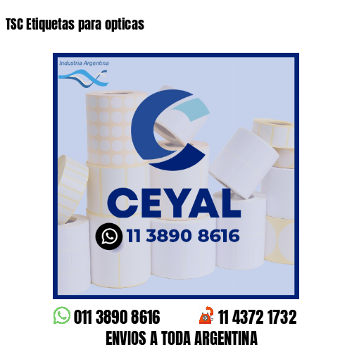 TSC Etiquetas para opticas