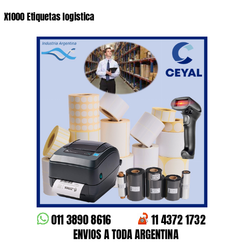 X1000 Etiquetas logistica