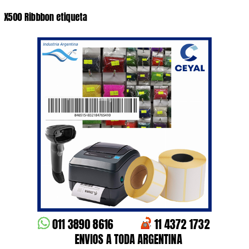 X500 Ribbbon etiqueta