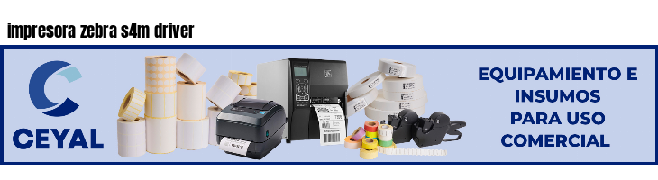 impresora zebra s4m driver