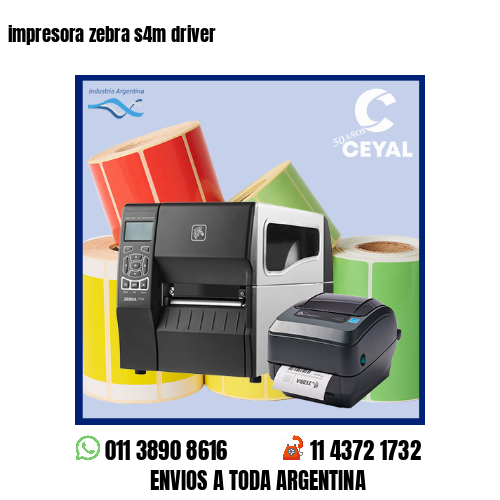 impresora zebra s4m driver