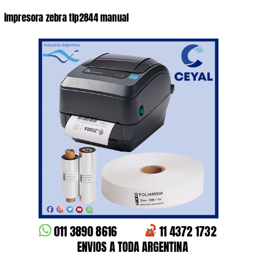 impresora zebra tlp2844 manual