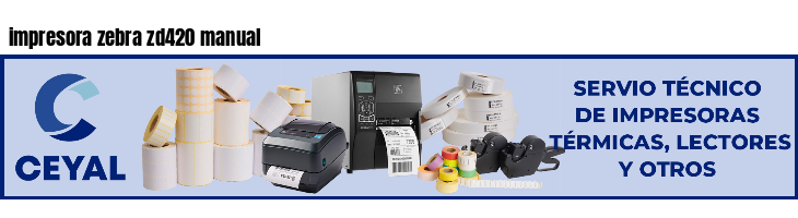 impresora zebra zd420 manual