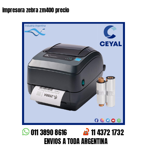 impresora zebra zm400 precio