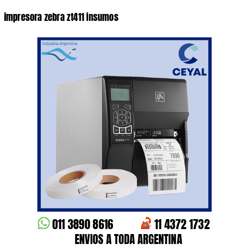 impresora zebra zt411 insumos