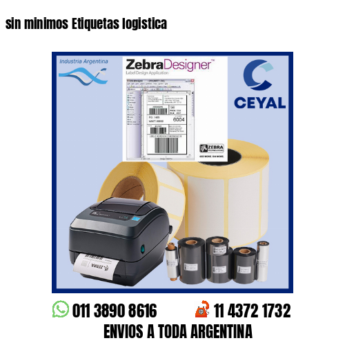 sin minimos Etiquetas logistica