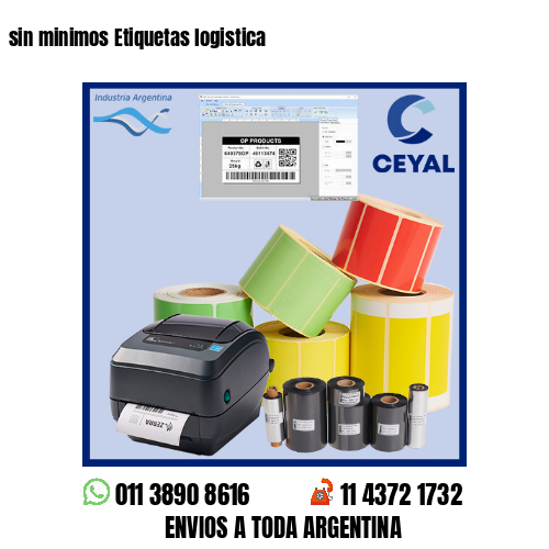 sin minimos Etiquetas logistica
