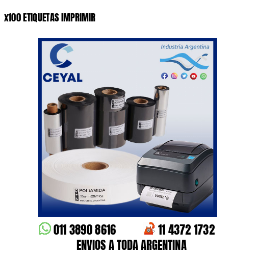 x100 ETIQUETAS IMPRIMIR