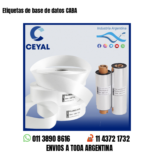 Etiquetas de base de datos CABA