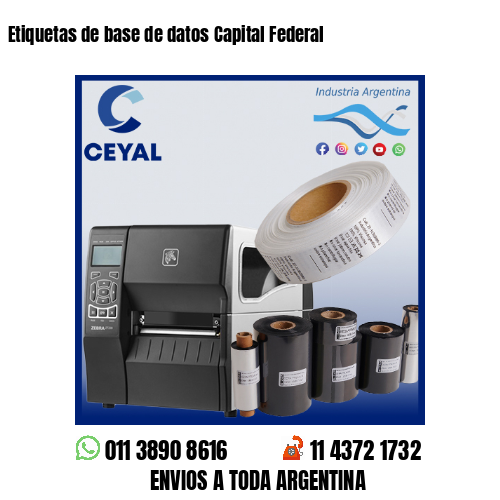 Etiquetas de base de datos Capital Federal