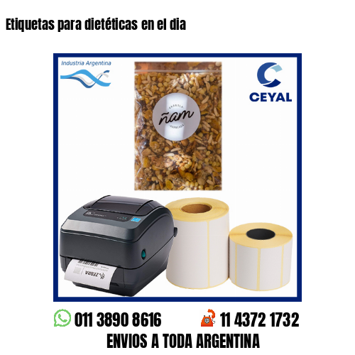 Etiquetas para dietéticas en el dia