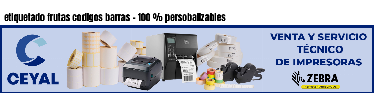 etiquetado frutas codigos barras - 100 % persobalizables