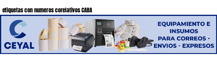 etiquetas con numeros corelativos CABA