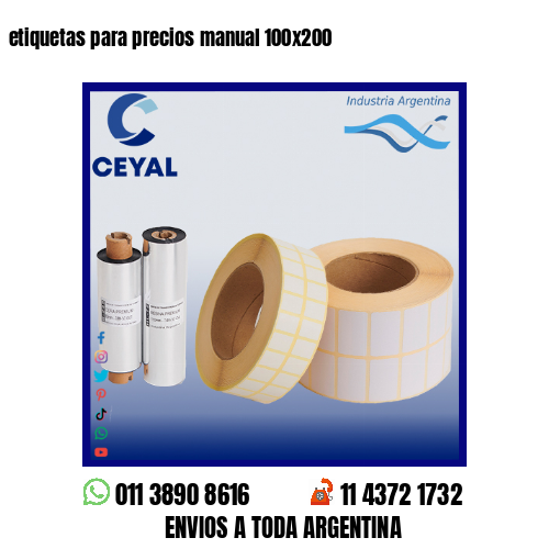 etiquetas para precios manual 100×200