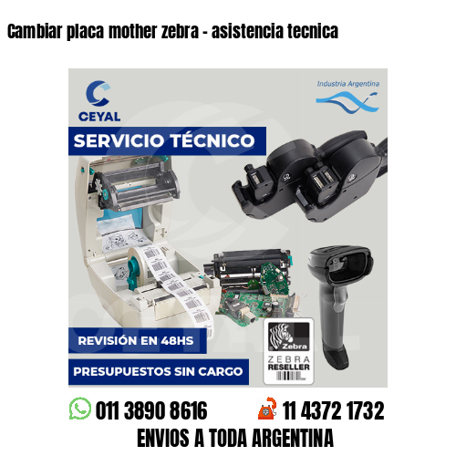 Cambiar placa mother zebra – asistencia tecnica