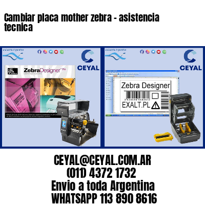 Cambiar placa mother zebra – asistencia tecnica