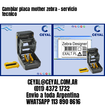 Cambiar placa mother zebra – servicio tecnico