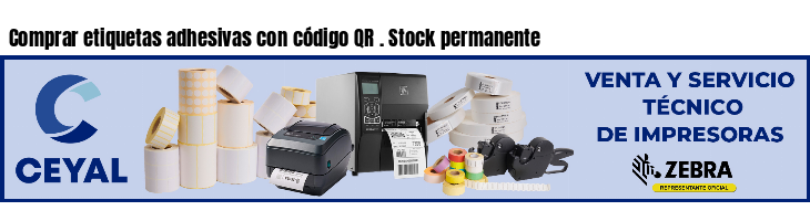 Comprar etiquetas adhesivas con código QR . Stock permanente