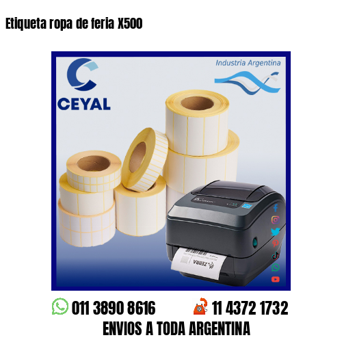 Etiqueta ropa de feria X500