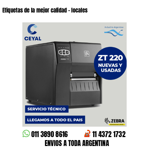 Etiquetas de la mejor calidad – locales