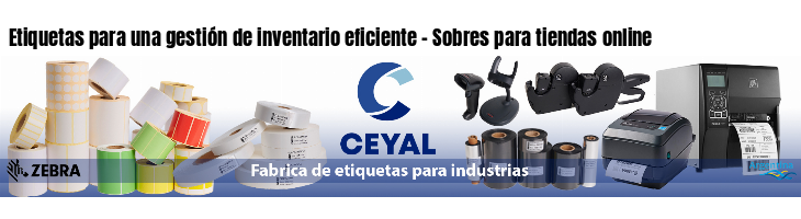 Etiquetas para una gestión de inventario eficiente - Sobres para tiendas online