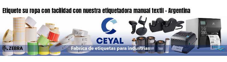 Etiquete su ropa con facilidad con nuestra etiquetadora manual textil - Argentina