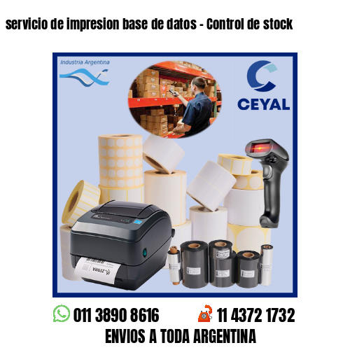 servicio de impresion base de datos – Control de stock