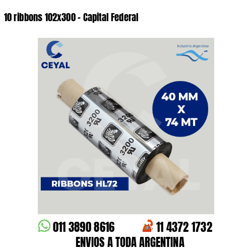 10 ribbons 102×300 – Capital Federal