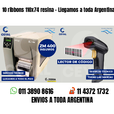 10 ribbons 110x74 resina - Llegamos a toda Argentina