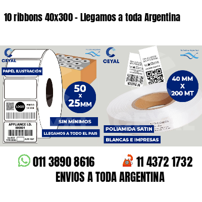 10 ribbons 40x300 - Llegamos a toda Argentina