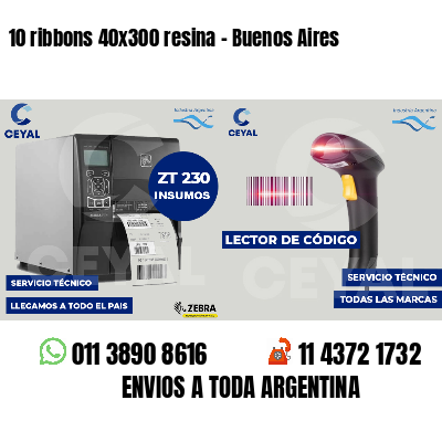10 ribbons 40x300 resina - Buenos Aires