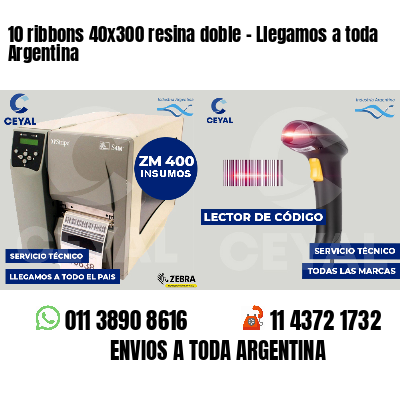 10 ribbons 40x300 resina doble - Llegamos a toda Argentina