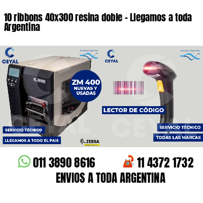 10 ribbons 40x300 resina doble - Llegamos a toda Argentina