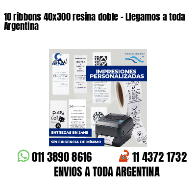 10 ribbons 40x300 resina doble - Llegamos a toda Argentina