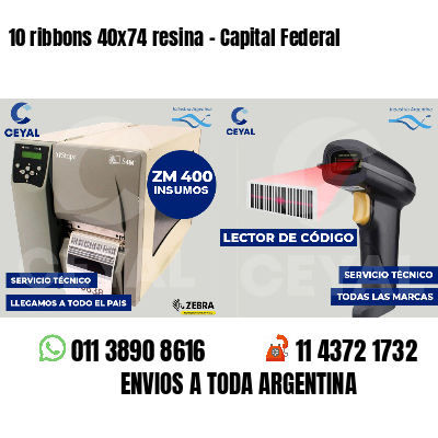 10 ribbons 40x74 resina - Capital Federal