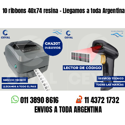 10 ribbons 40x74 resina - Llegamos a toda Argentina