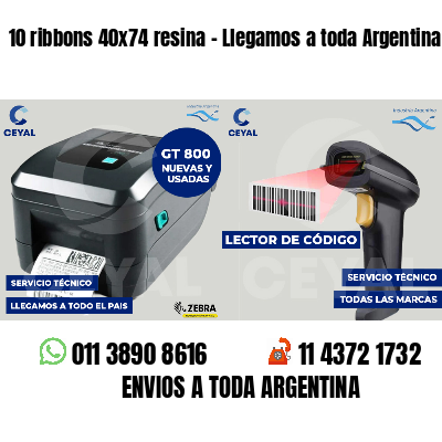 10 ribbons 40x74 resina - Llegamos a toda Argentina