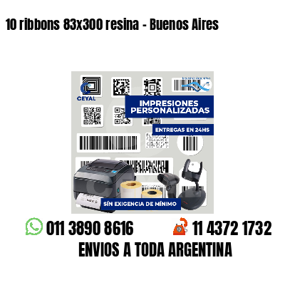 10 ribbons 83x300 resina - Buenos Aires