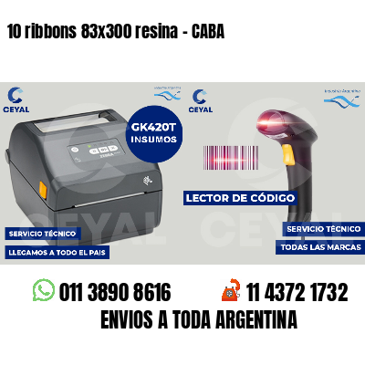 10 ribbons 83x300 resina - CABA